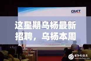 乌杨本周人才大招募,重塑行业格局,开启崭新篇章