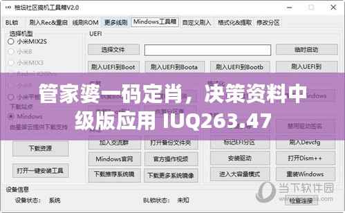 管家婆一码定肖,决策资料中级版应用 IUQ263.47