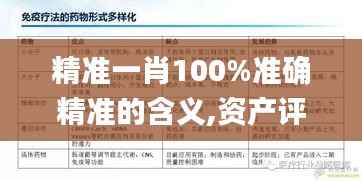 精准一肖100%准确精准的含义,资产评估_QSB127.01九天玉仙