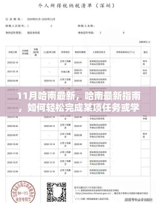 哈南最新指南,轻松完成任务的技巧与学习新技能的初学者进阶教程