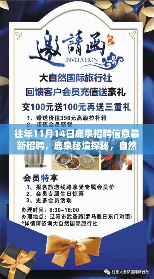 鹿泉最新招聘信息揭秘,自然之旅与心灵宁静之约,鹿泉秘境探秘活动开启!