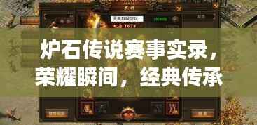 炉石传说赛事实录,荣耀瞬间,经典传承!