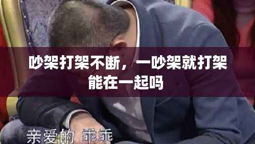 吵架打架不断,一吵架就打架能在一起吗