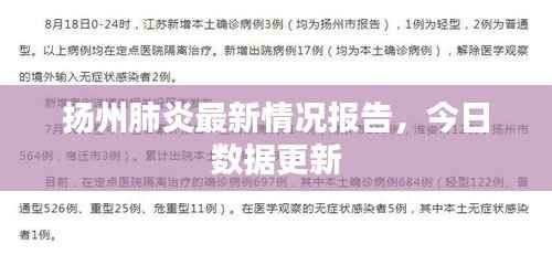 扬州肺炎最新情况报告,今日数据更新