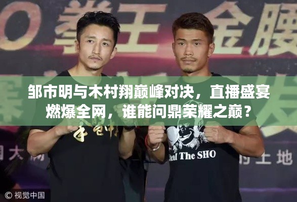 邹市明与木村翔巅峰对决,直播盛宴燃爆全网,谁能问鼎荣耀之巅?