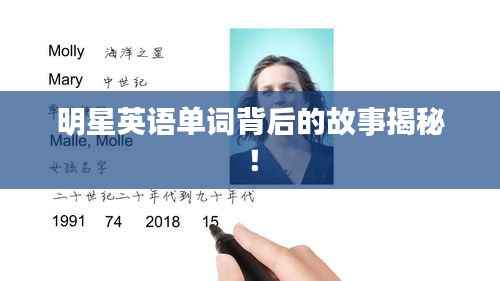 明星英语单词背后的故事揭秘!