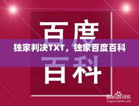 独家判决TXT,独家百度百科
